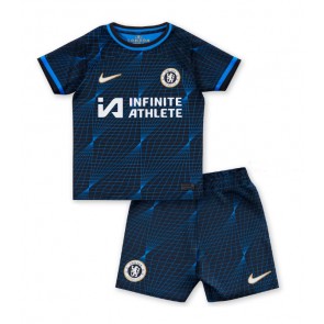 Chelsea Replika Babytøj Udebanesæt Børn 2023-24 Kortærmet (+ Korte bukser)